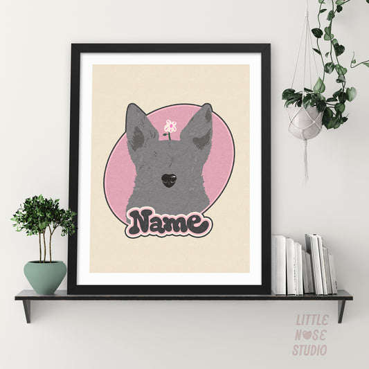 print with white border