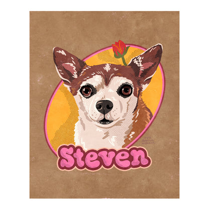 printed bubble letters (not cursive)