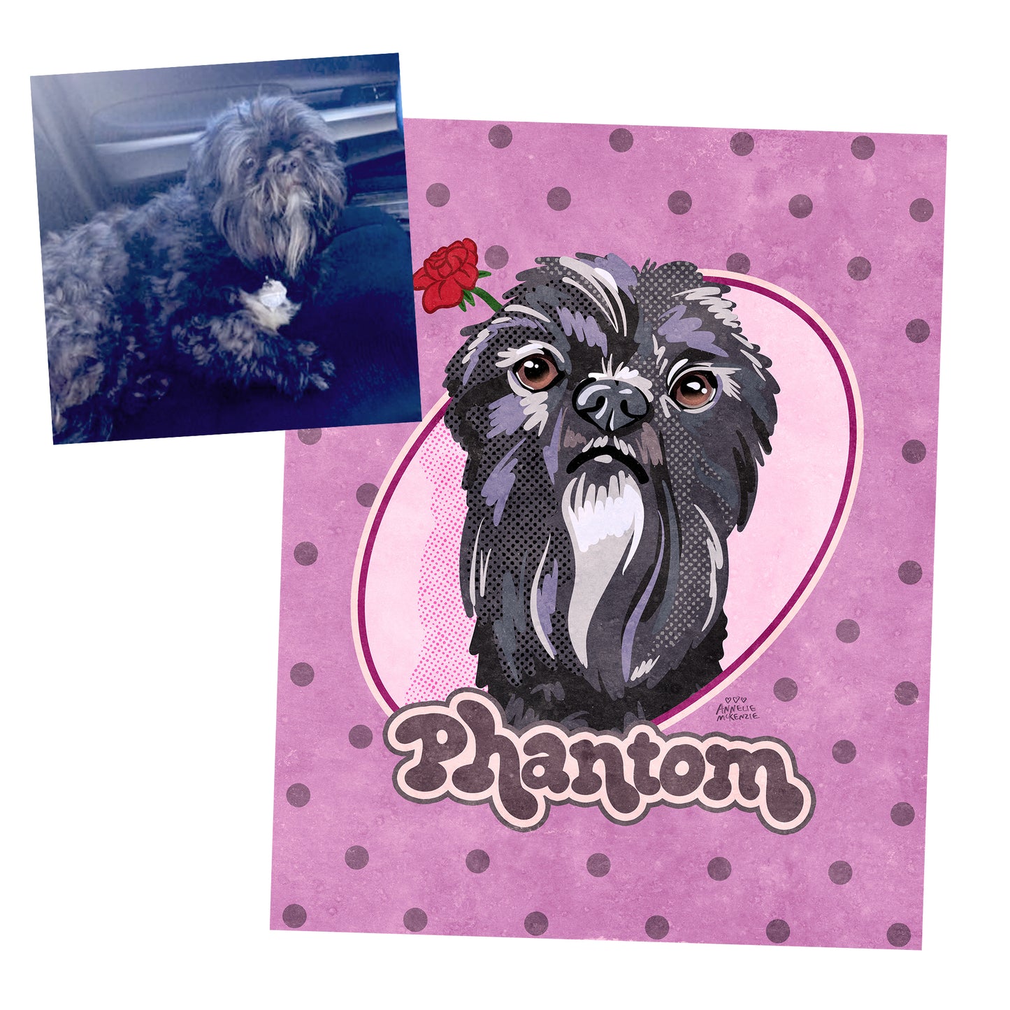 Signature Pet Portrait – Hand-Drawn Digital Illustration (Start Here)