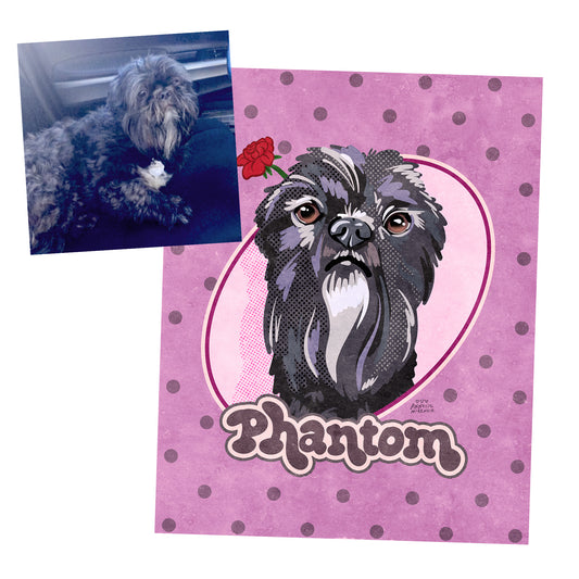 Signature Pet Portrait – Hand-Drawn Digital Illustration (Start Here)