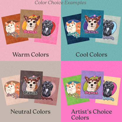 Signature Pet Portrait – Hand-Drawn Digital Illustration (Start Here)