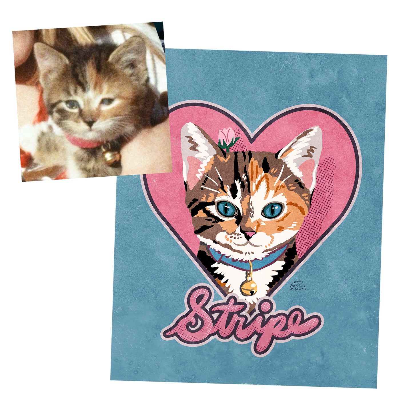 Signature Pet Portrait – Hand-Drawn Digital Illustration (Start Here)