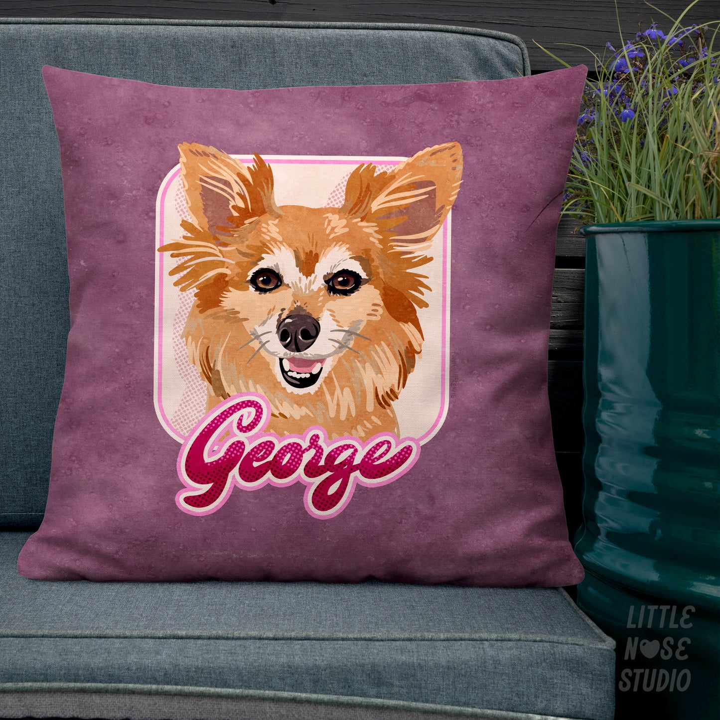 Signature Pillow with Your Portrait