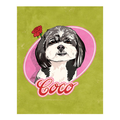 cursive bubble letters (flowing handwriting)