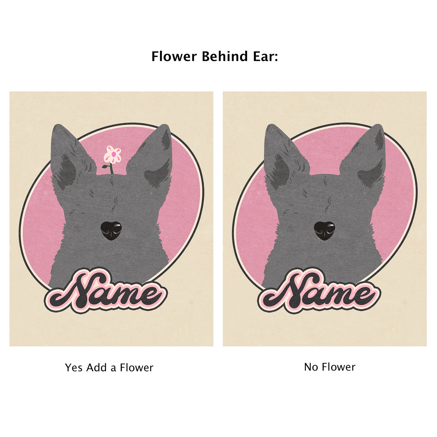 Signature Pet Portrait – Hand-Drawn Digital Illustration (Start Here)