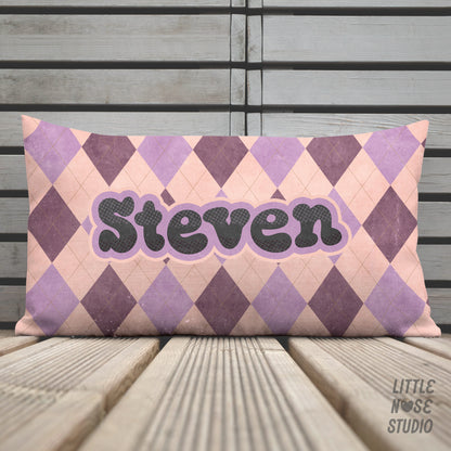Floral Coordinating Pet Name Lumbar Pillow – Happy Daisy