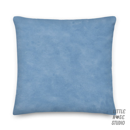 Floral Pillow with Your Portrait – Liquid Bloom