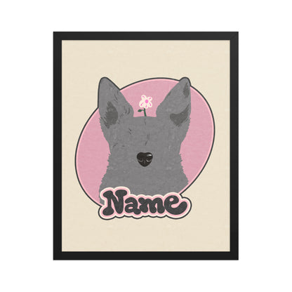 Framed Art Print of Your Pet Portrait