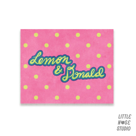 Art Print of Your Pet's Name (no frame)