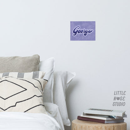 Art Print of Your Pet's Name (no frame)