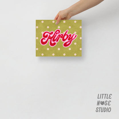 Art Print of Your Pet's Name (no frame)